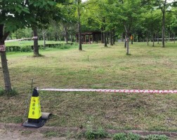 세족대 설치 작업